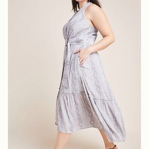 ANTHRO Light Grey Dress